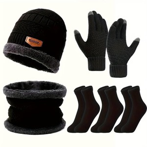 Six Piece Winter Essentials Set - Black by Dyzi