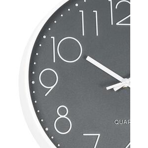 Round Analogue Wall Clock - Grey by OHS