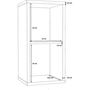 Mauro 1-Shelf Unit - Concrete Grey by Furniture To Go