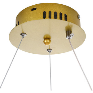 Crown Shaped Feather LED Pendant Light - White by Livingandhome