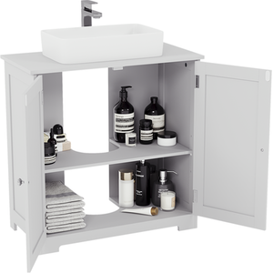 Priano 2 Door Under Sink Cabinet - White by Vida Designs