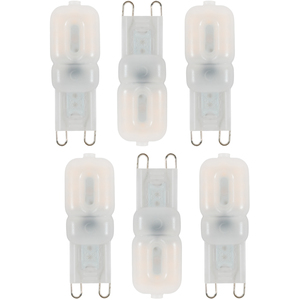 6 Pack of 2.5 Watt LED G9 Capsule Light Bulbs - Natural White by Litecraft