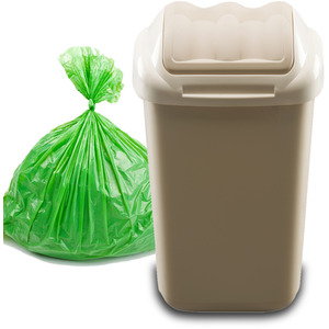 Lift Recycle Plastic Waste Bin 15-30-50L by Home Centre