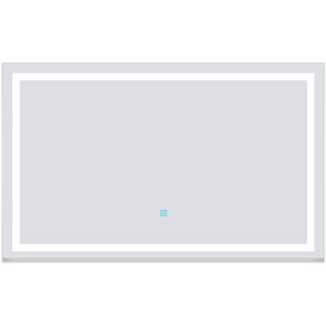 LED Illuminated Bathroom Mirror with Demister Pad by AicaBathroom