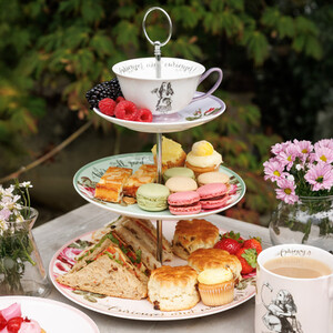 Mikasa Bone China 3-Tier Cake Stand - Mixed by Mikasa