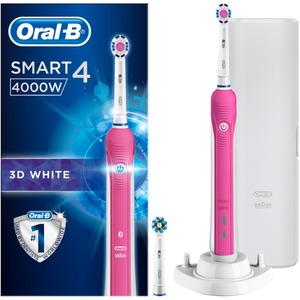 Oral-B Design Edition Smart 4 - 4000W - Pink Electric Toothbrush - Pink by Oral-B