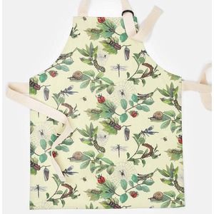 Minibeast Wipe Clean Child Apron - Green/Yellow by Heather Victoria Design