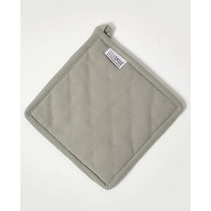 Grey Stripe Cotton Pot Holder - Grey by Homescapes