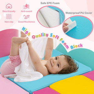 6 Pieces Climb and Crawl Activity Playset - Pink by Costway