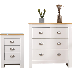 HMD Wooden Bedroom Set - White / 3 by HMD Furniture