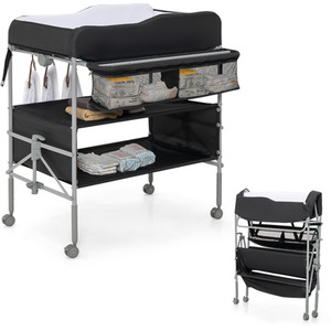 Portable Baby Changing Table - Black by Costway