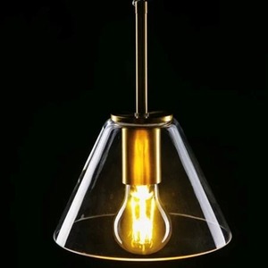 CGC CREE Gold Glass Ceiling Pendant Light Adjustable Height - gold by CGC Lighting