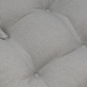 4 Button Seat Pad Light Grey