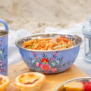 Pansy Picnic Bowl - 21.5cm - Ocean Pansy / 18.5cm by Billy Can