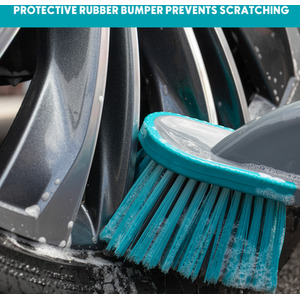 JVL Car Cleaning - Long Handle Wheel Brush by JVL