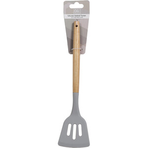 Oslo Silicone Slotted Turner - Grey