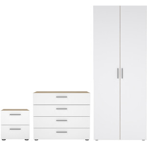 Pepe 3 Piece Bedroom Set - White Gloss