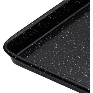 MasterClass Vitreous Enamel Baking Tray - Black / 39cm by MasterClass