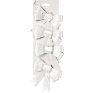 Pack of 4 Bows - White
