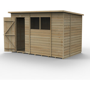 4LIFE Pent Shed 10x6 - No Installation / Without Base / 2 / 1 by Forest Garden