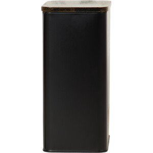 Malmo Rectangular Canister - Black / Coffee