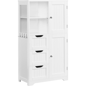 Freestanding Storage Cabinet with Drawers and Shelf - White by Yaheetech