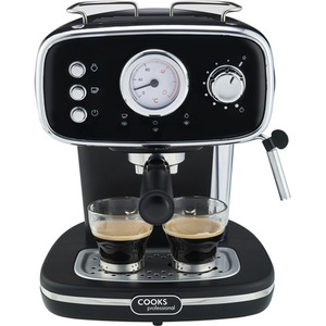 15-Bar Retro Espresso Coffee Machine by Cooks Professional