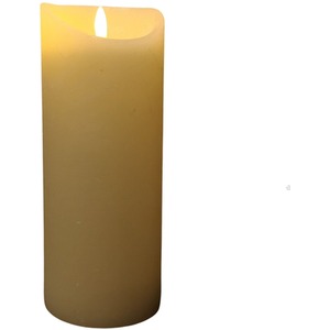 Premier Christmas Warm White Flickerbright Candle with Timer - White by Samuel Alexander