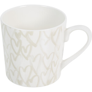 Pack of 4 Gold Heart Conical Mugs