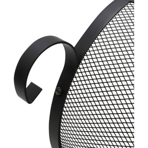 JVL Broughton Log Holder Black - Black by JVL