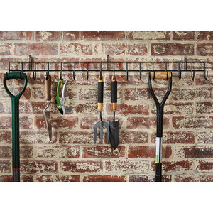 Extra-Long Tool Rack In Black Powder Coating - Black by House Of Home