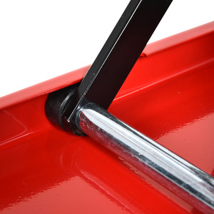 DURHAND 500kg Steel Motorbike Repair Lift - Black and red by DURHAND