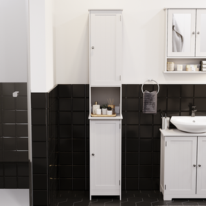 Priano 2 Door Tall Cabinet - White by Vida Designs
