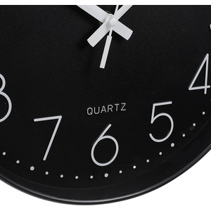 12-Inch Modern Wall Clock with Arabic Numerals - Grey by Livingandhome