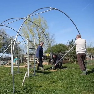 10ft Straight Sided Polytunnel Kit, Heavy Duty Professional Greenhouse by Direct Polytunnels