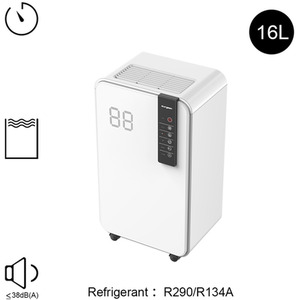 Auto-Off Coloured LED Quiet Dehumidifiers by Livingandhome