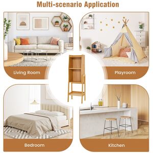 Freestanding Storage Shelving Unit Bookcase Stand - Brown by Costway