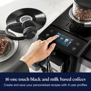 DeLonghi Rivelia Bean to Cup Automatic Coffee Machine - Black by DeLonghi