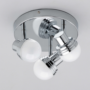Skipton 3 Light Bathroom Spotlight Plate - Chrome by Litecraft