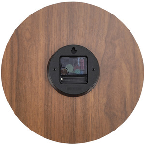 Luminous Silent Thin-Profile Wall Clock - Brown by Livingandhome