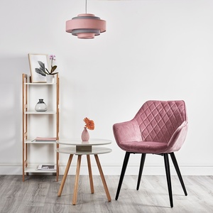 Modern 3 Tone Pink 5 Tier Cylinder Ceiling Pendant Light Shade - Pink by ValueLights