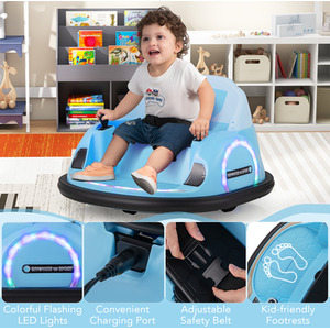 Kids Ride on Bumper Car - Blue by Costway