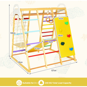 Costway 8-in-1 Jungle Gym Playset-Colorful - Colorful by Costway