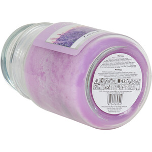 Lavender & Vanilla Large Mason Jar Candle - Purple by True Aroma