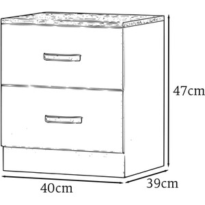 Modern 3 Piece Bedroom Set - Black by FWStyle