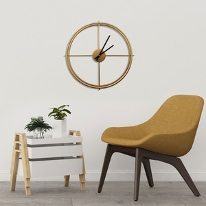 Larry's Minimalist Wall Clock - Gold by WALPLUS