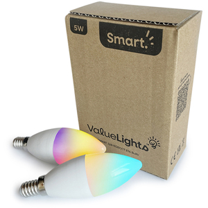 2 Pack Smart WiFi Light Bulbs - Pink by ValueLights