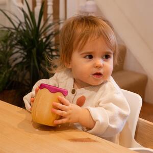 130ml Bamboo Baby Trainer Cup - Red / 9.5cm by Tiny Dining