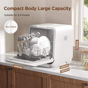 Comfee Large Capacity Countertop Dishwasher with No Water Hookup Required - White by Comfee