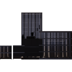 Vida Designs Glinton 4 Piece FSC Certified Bedroom Set- Black by Vida Designs